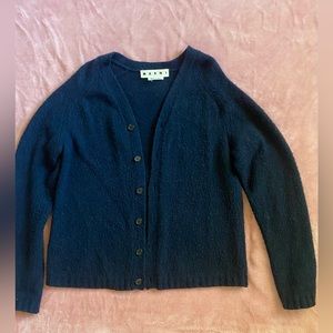 MARNI Navy Blue Cardigan Size 6